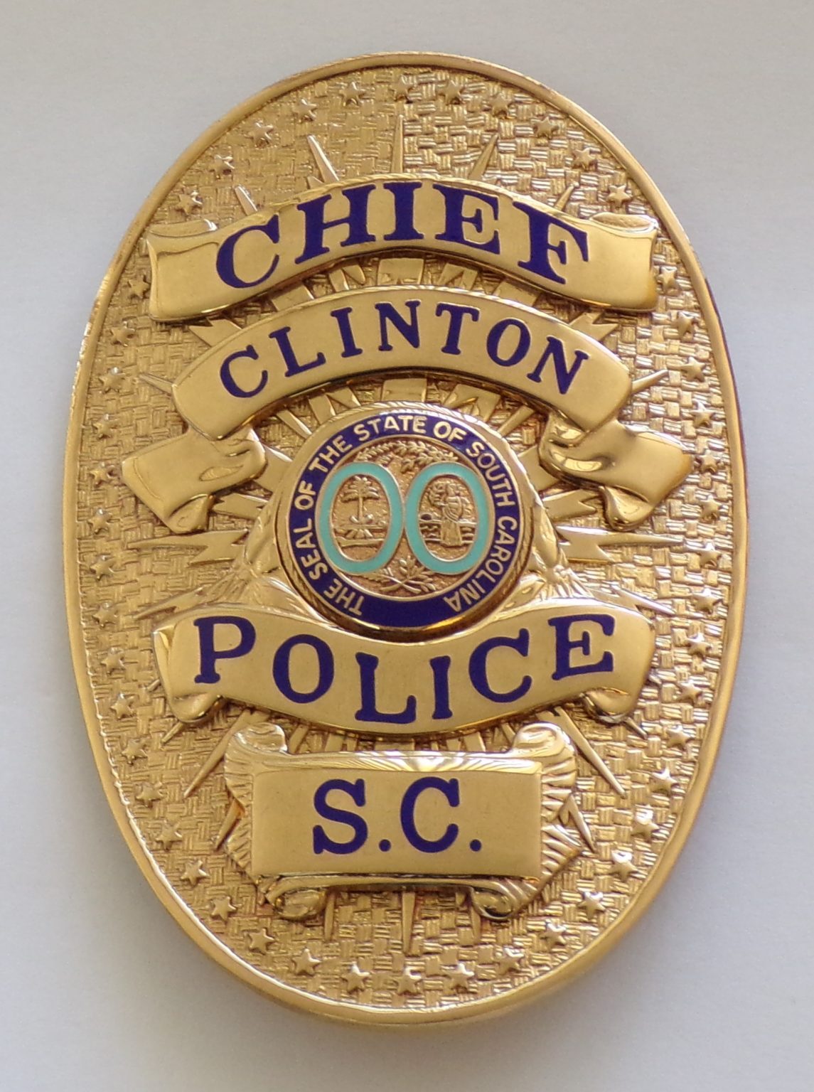 CLINTON POLICE DEPARTMENT ER Badge