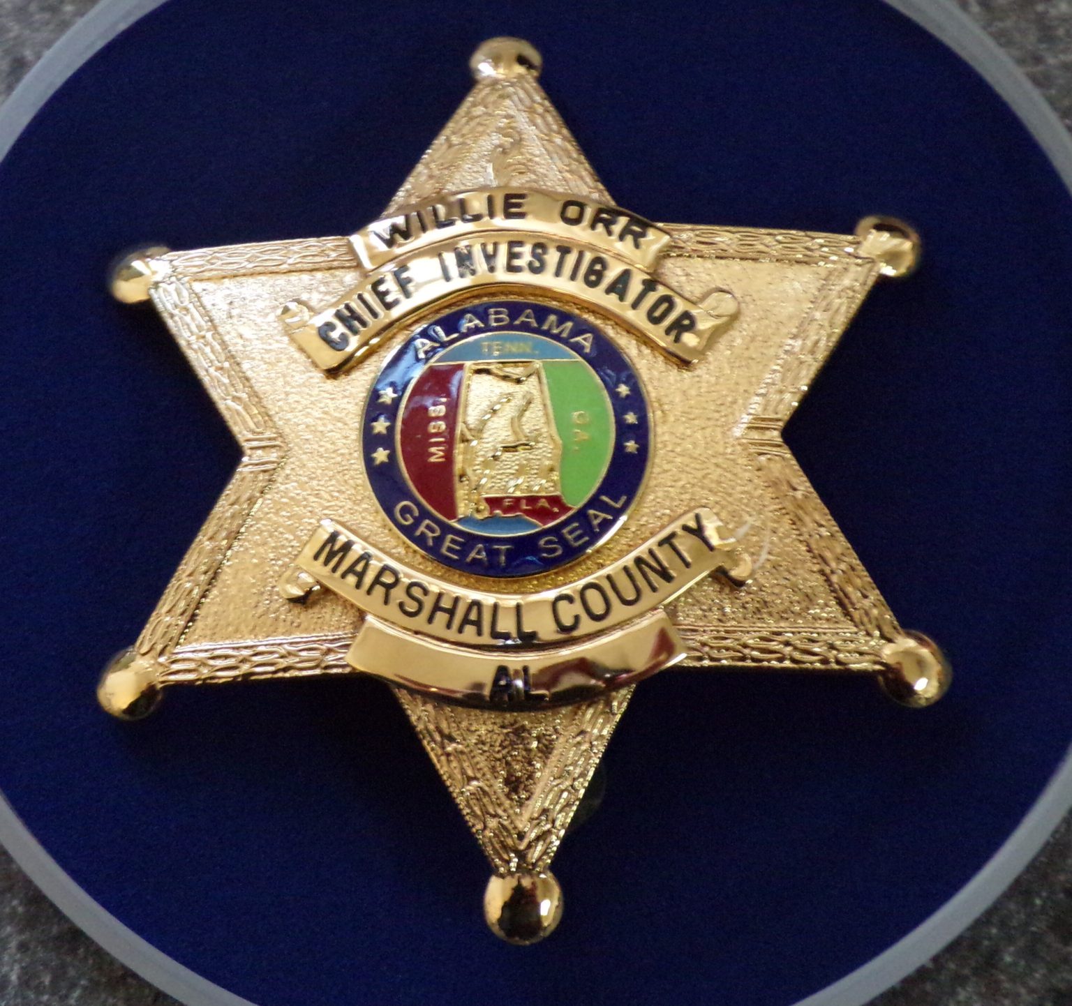 MARSHALL CO SHERIFF ER Badge
