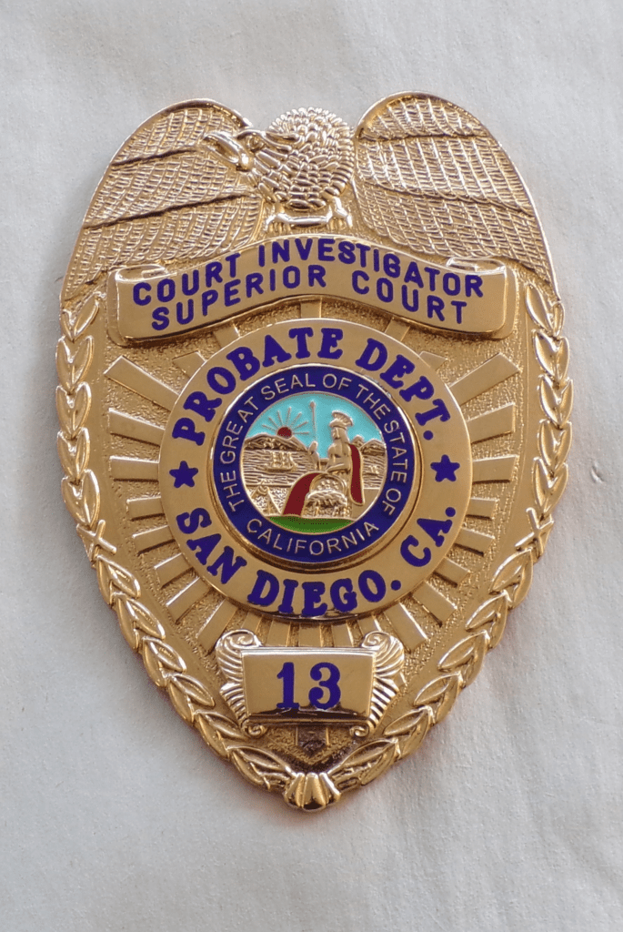 SAN DIEGO CO. PROBATION ER Badge