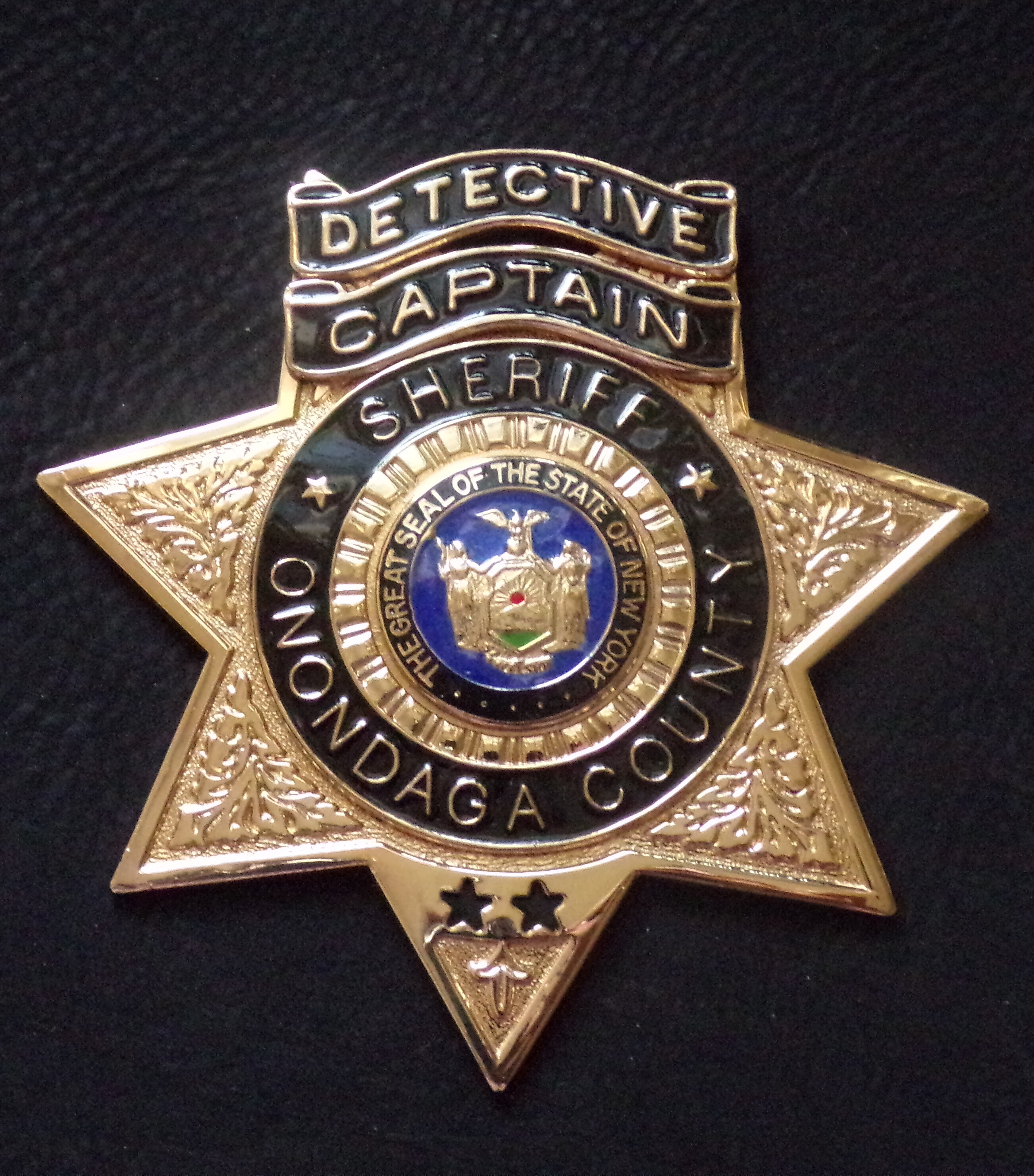 SECURITY OFFICER SILVER 7-POINT STAR BADGE